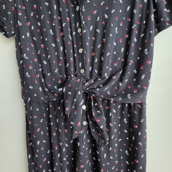 Women's Black Polka Dot Jumpsuit - Picture 3 of 10
